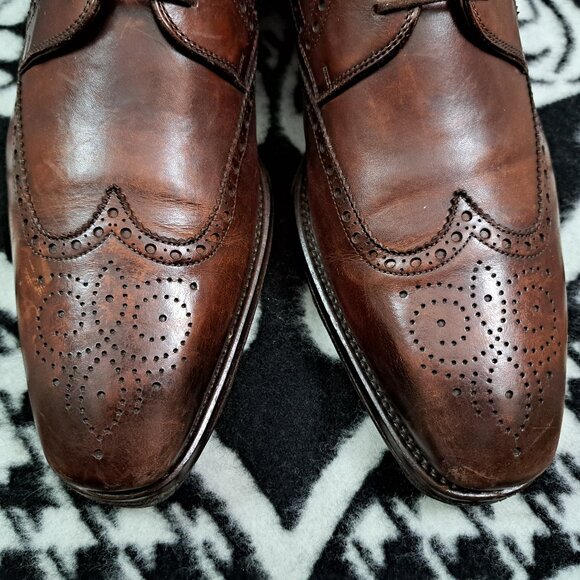 %Magnanni Men Oxford Dress Shoes Brown Size 9.5 W / D6 main image 13
